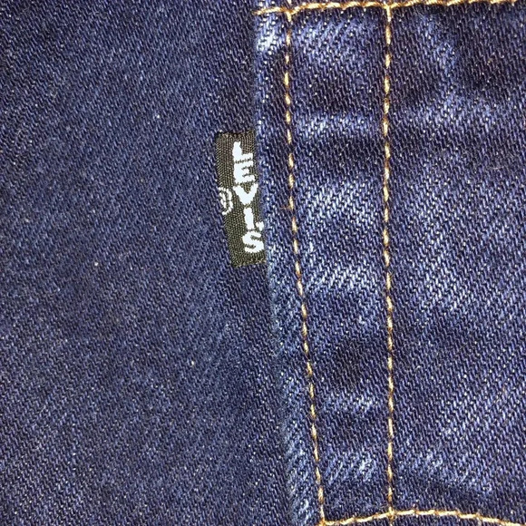 Levi’s 511 Slim BlackTab Big E Mens 29x30 Dark Was Blue Jeans Heavyweight NOTES - Picture 3 of 5